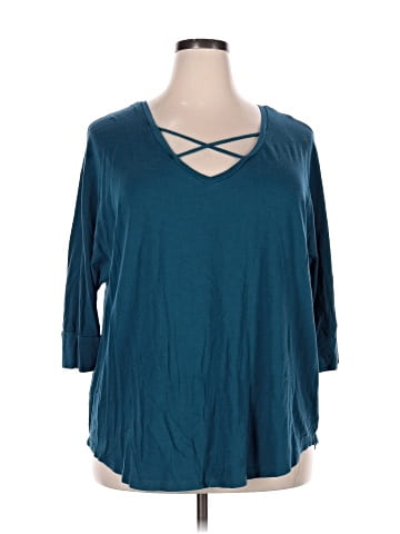Boutique + 3/4 Sleeve Top (view 1)