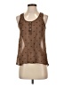 Iris Basic Brown Sleeveless Blouse Size S - photo 1