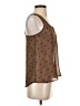 Iris Basic Brown Sleeveless Blouse Size S - photo 4