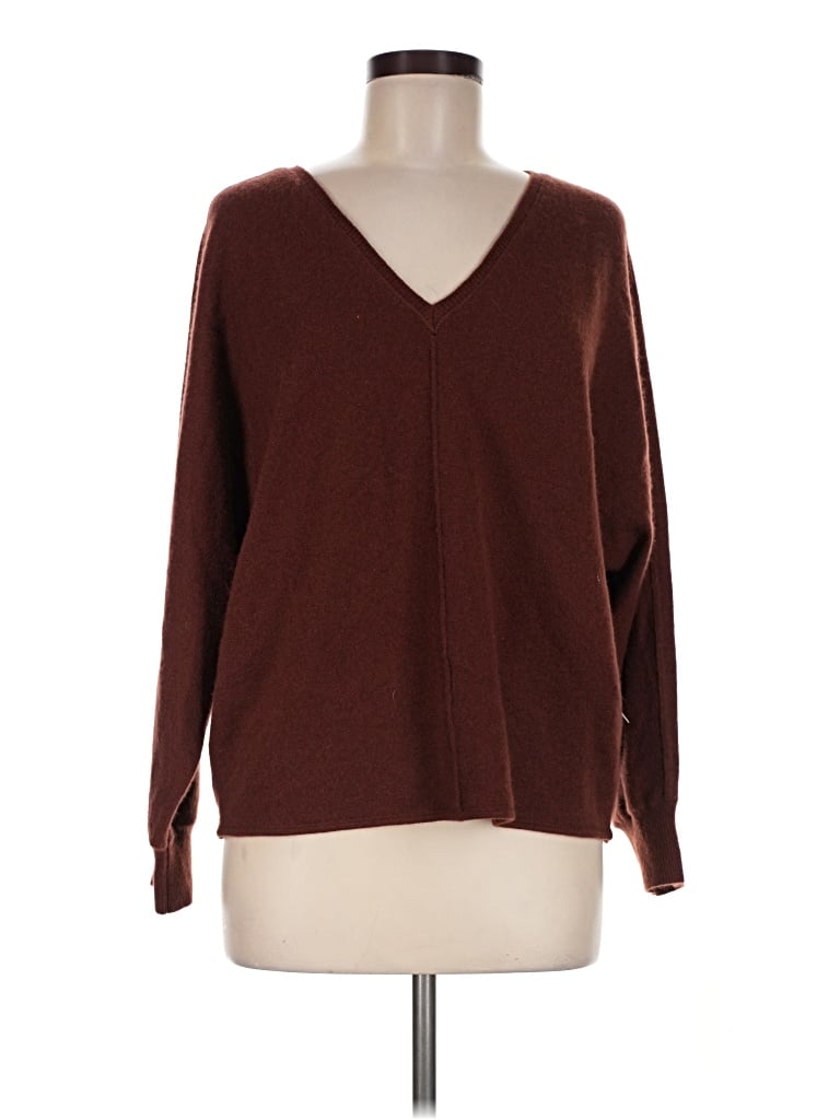 Pre-owned Pilcro Cashmere Cardigan Sweater In Brown