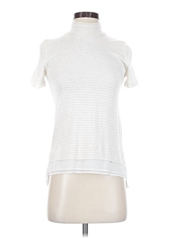 White House Black Market Short Sleeve Turtleneck (view 1)