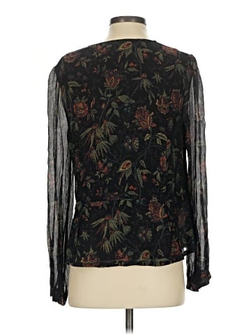 Paige Long Sleeve Silk Top (view 2)