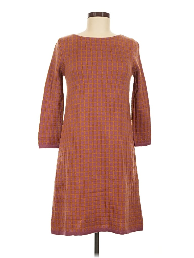 Pre-owned Siyu Wool Dress In Orange