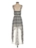 Soprano 100% Polyester Stripes Gray Casual Dress Size XS - photo 2