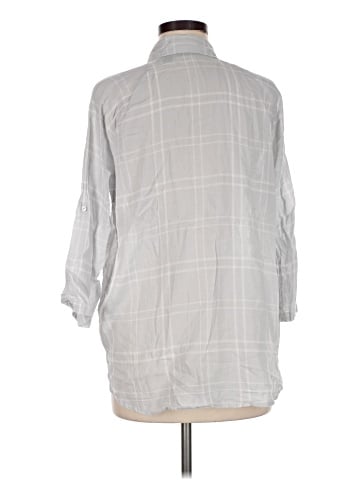 Attention 3/4 Sleeve Button-Down Shirt (view 2)