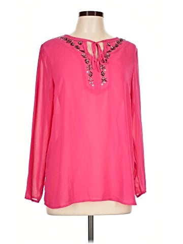 Nicole by Nicole Miller Long Sleeve Blouse (view 1)