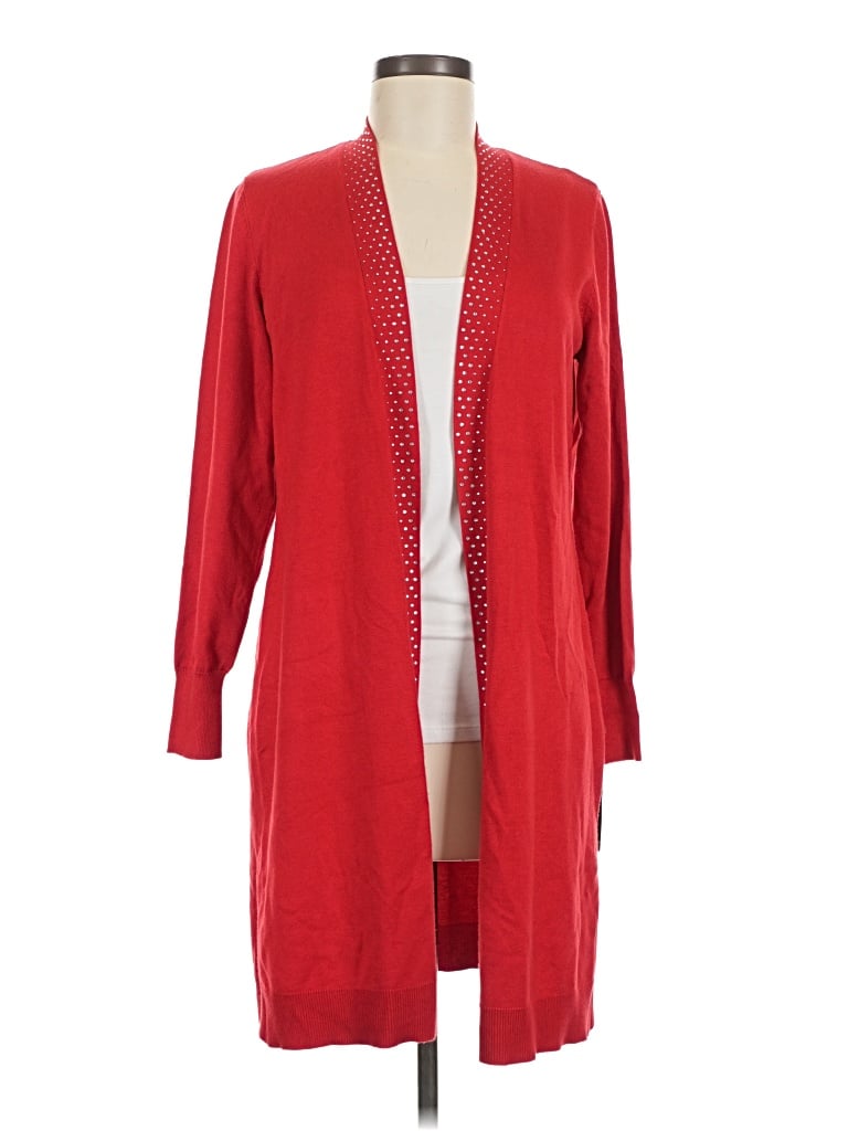 Pre-owned Jm Collection Cardigan Sweater In Red