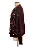 Vince Camuto 100% Polyester Hearts Burgundy Pullover Sweater Size L - photo 5