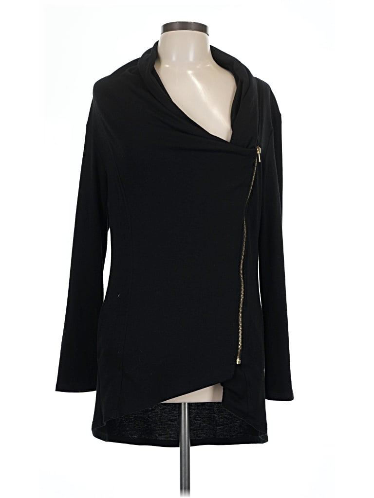 Pre-owned Harmony Long Sleeve Top Black Open Neckline Tops