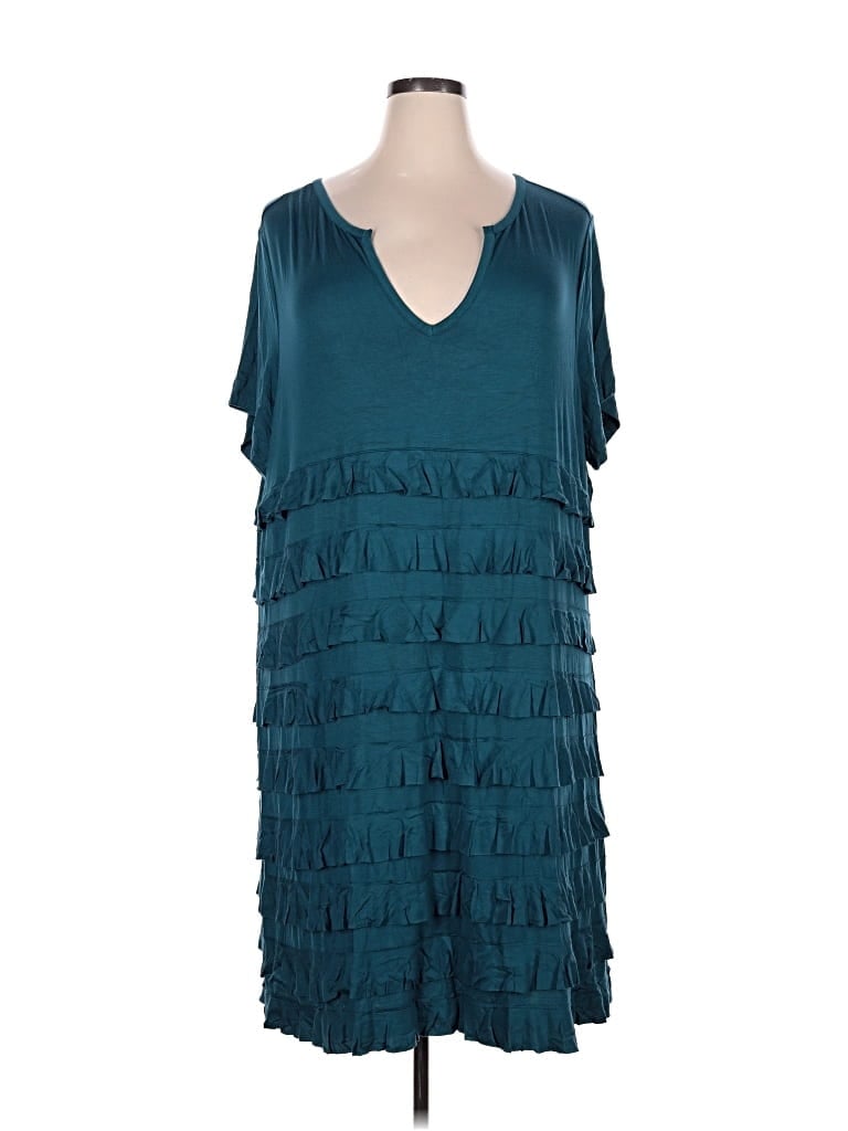 Pre-owned Colleen Lopez Cocktail Dress In Teal