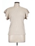 Deletta 100% Polyester Tan Short Sleeve Turtleneck Size L - photo 1