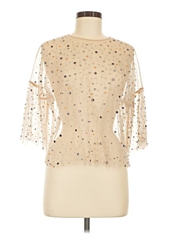 Zara Basic 3/4 Sleeve Blouse (view 1)