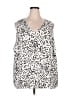Nine West 100% Polyester Ivory Sleeveless Blouse Size 3X - photo 1