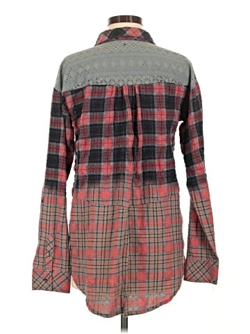 Miss Me Long Sleeve Button-Down Shirt (view 2)