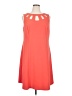 AGB Solid Orange Casual Dress Size 16 - photo 1