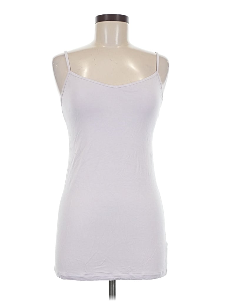 Pre-owned Cabi Tank Top Silver Halter Neckline Tops