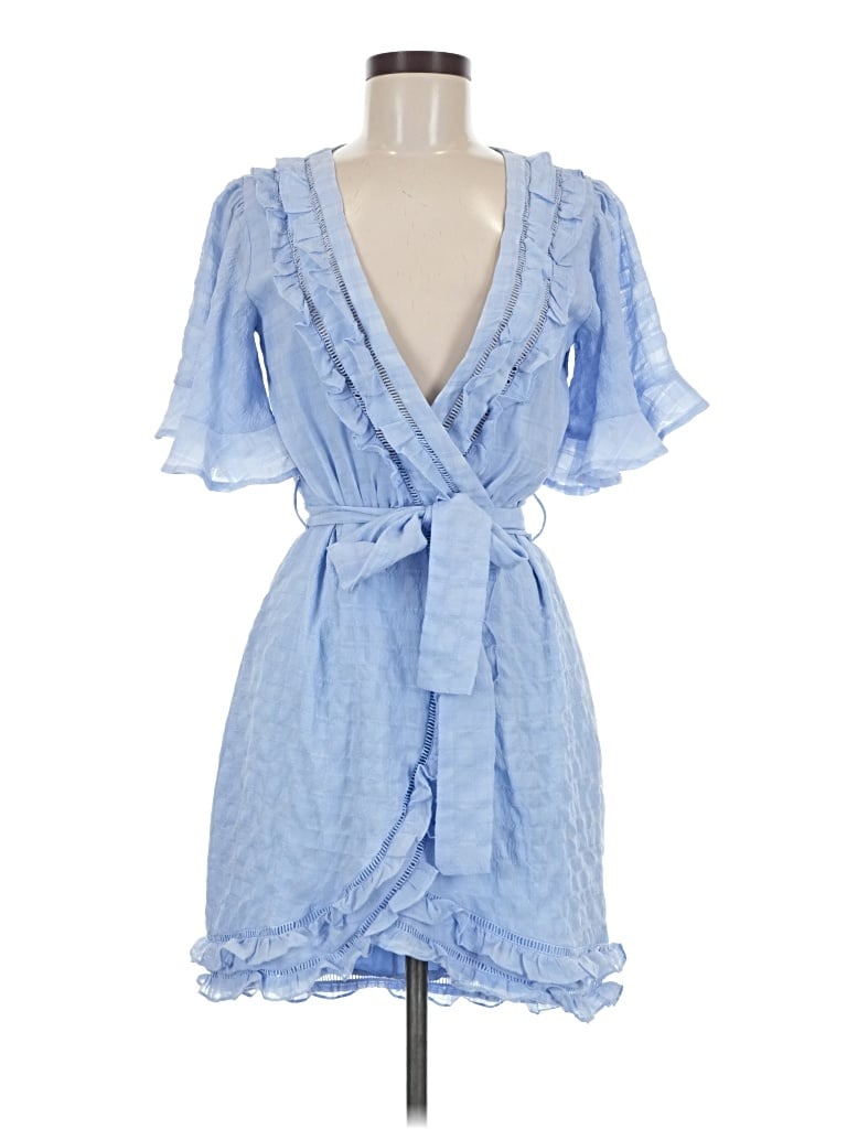 Pre-owned Saints + Secrets Cocktail Dress In Blue