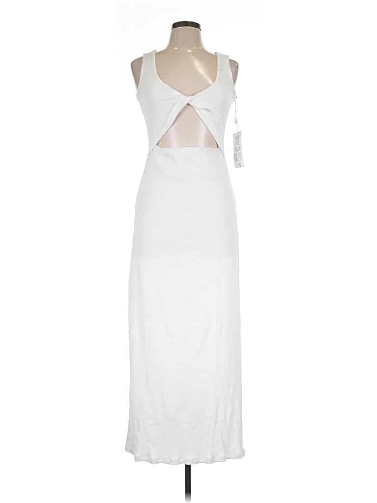 Pre-owned Lezat Casual Dress In White