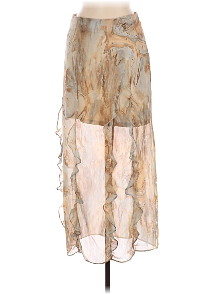 Pre-owned Moon River Casual Skirt In Gold