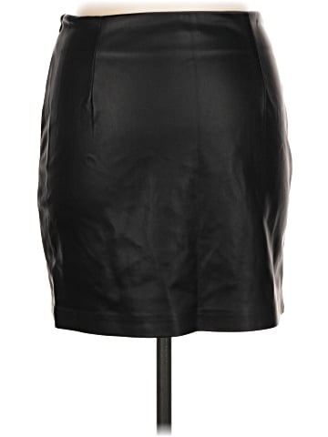 Topshop Faux Leather Skirt (view 2)