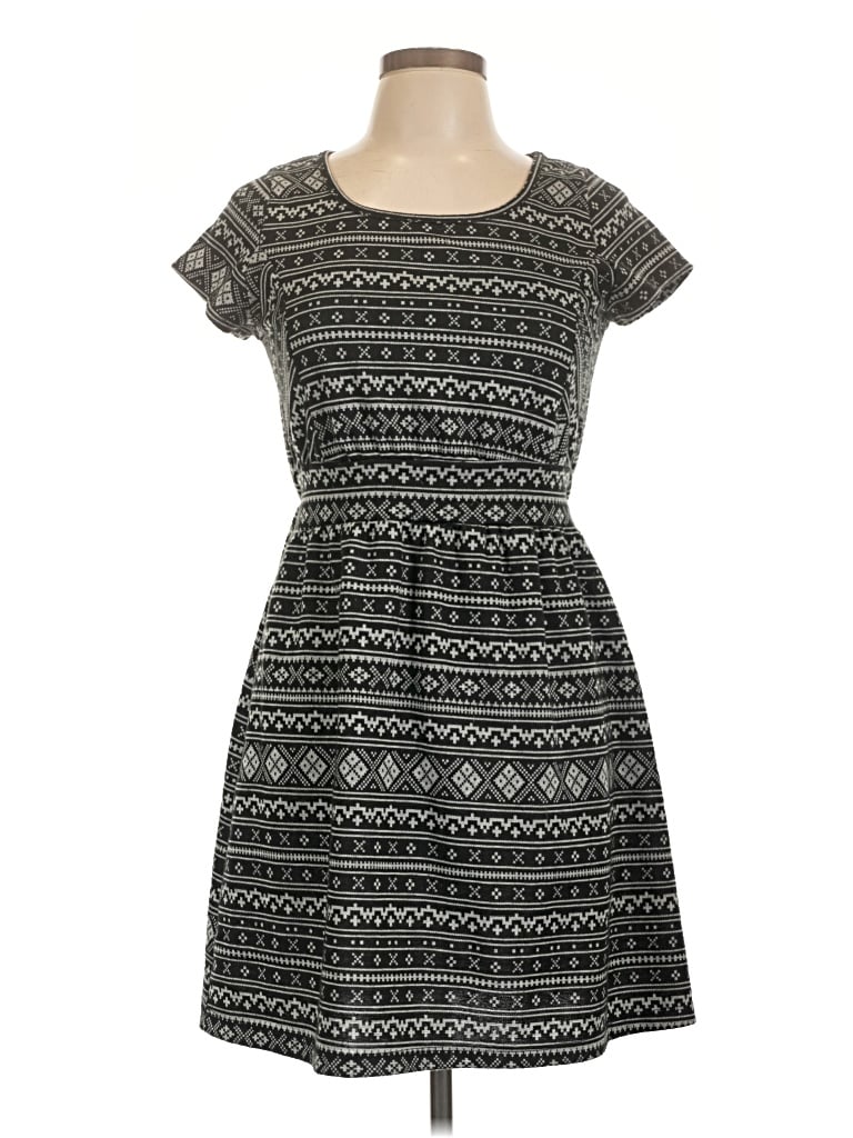 Pre-owned Copper Key Casual Dress In Gray