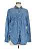 Talbots 100% Lyocell Blue Long Sleeve Button-Down Shirt Size M - photo 1