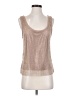 Sunday in Brooklyn 100% Polyester Silver Sleeveless Top Size S - photo 1