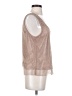 Sunday in Brooklyn 100% Polyester Silver Sleeveless Top Size S - photo 4
