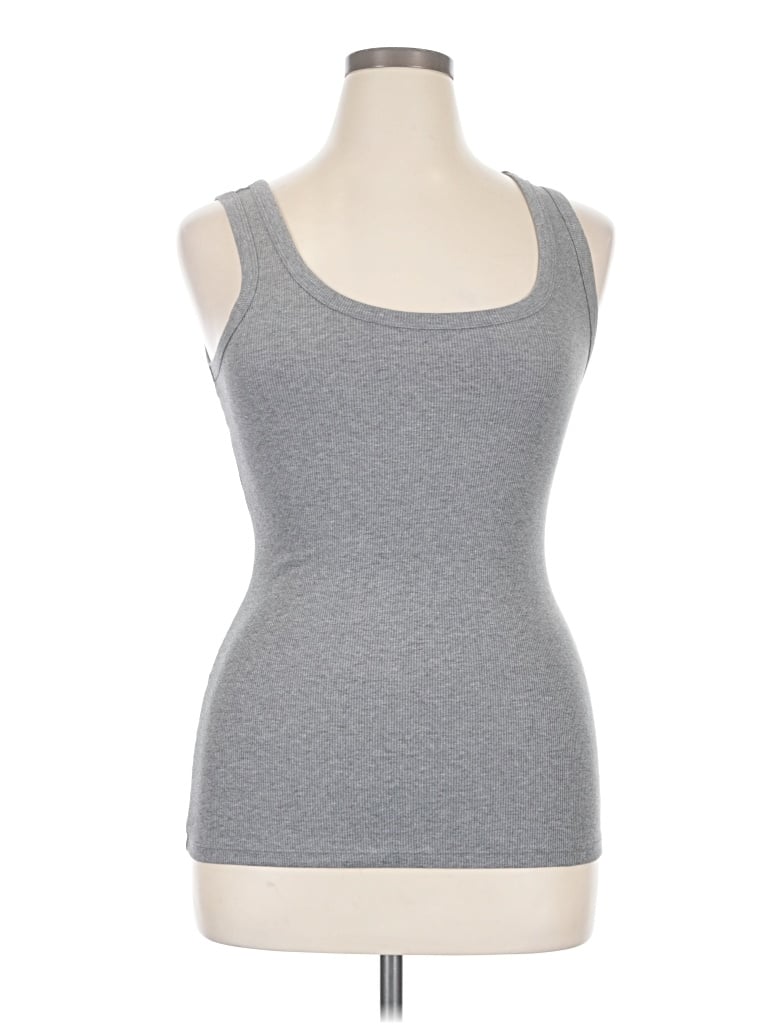 Pre-owned Felina Tank Top Gray Strapless Neckline Tops