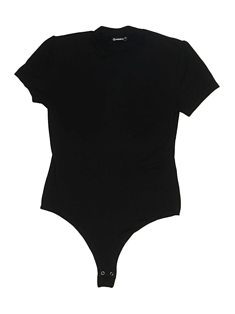 Pre-owned Popular 21 Bodysuit In Black