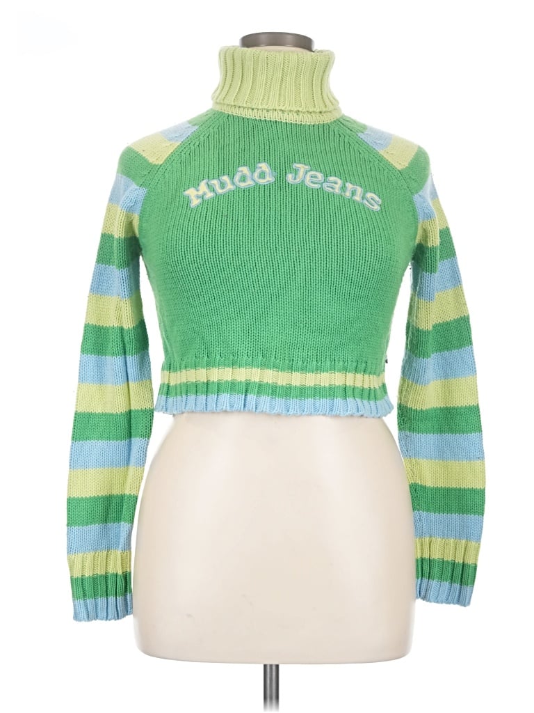 Pre-owned Mudd Pullover Sweater In Green