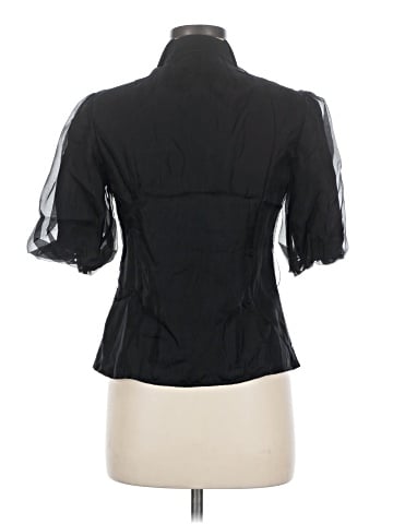 Shani Short Sleeve Silk Top (view 2)