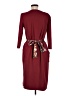 Zara Basic 100% Polyester Solid Burgundy Casual Dress Size M - photo 2
