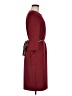 Zara Basic 100% Polyester Solid Burgundy Casual Dress Size M - photo 4