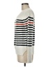 Moth Stripes White Pullover Sweater Size M - photo 5