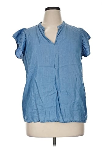 Style&Co Short Sleeve Blouse (view 1)