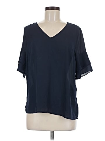 Skies Are Blue Short Sleeve Blouse (view 1)