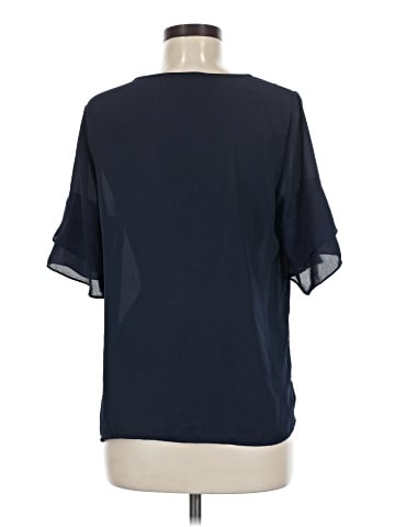 Skies Are Blue Short Sleeve Blouse (view 2)