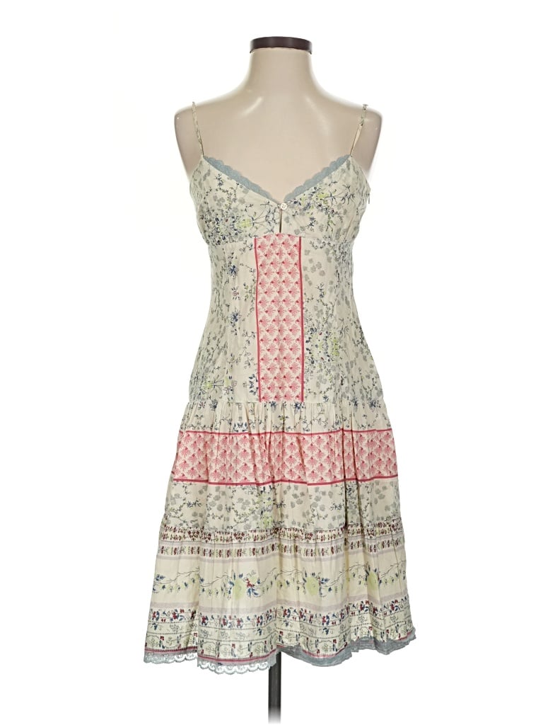 Pre-owned Zara Trf Cocktail Dress In Ivory