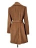 DKNY Solid Brown Coat Size L - photo 2