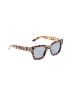 French Connection Animal Print Chevron-herringbone Damask Houndstooth Marled Black Tan Sunglasses One size - photo 1