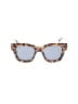 French Connection Animal Print Chevron-herringbone Damask Houndstooth Marled Black Tan Sunglasses One size - photo 2