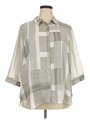 Rose + Olive 3/4 Sleeve Blouse (view 1)