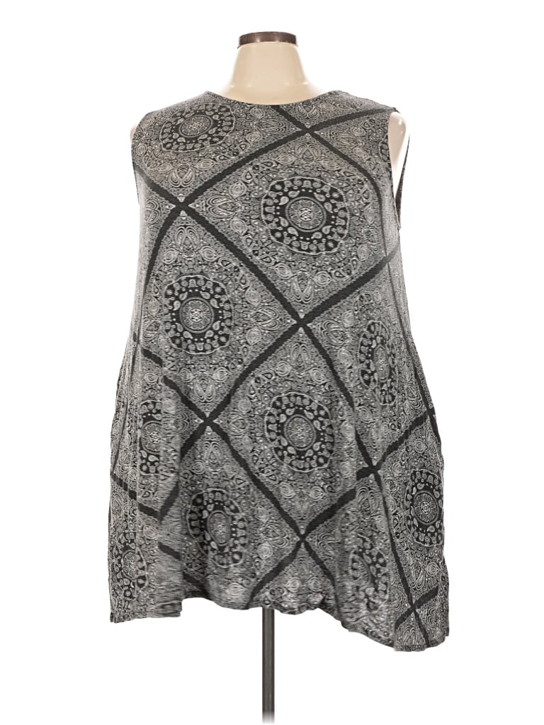 Pre-owned Agnes & Dora Sleeveless T-shirt In Gray