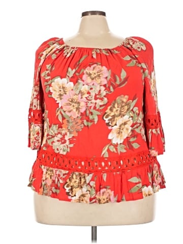 Unique Spectrum 3/4 Sleeve Blouse (view 1)