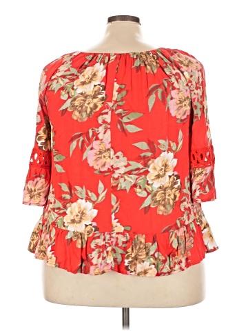 Unique Spectrum 3/4 Sleeve Blouse (view 2)
