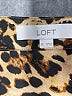 Ann Taylor LOFT 100% Polyester Animal Print Brown Short Sleeve Blouse Size XL - photo 7