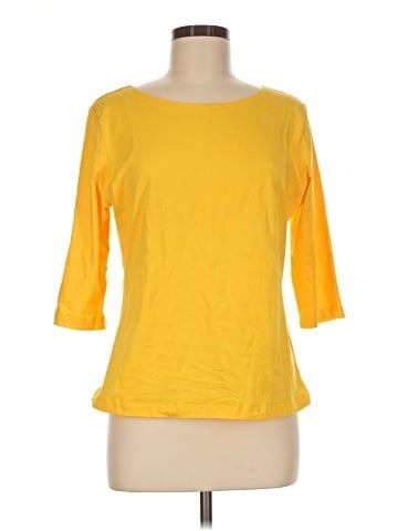 Allegra K 3/4 Sleeve T-Shirt (view 1)