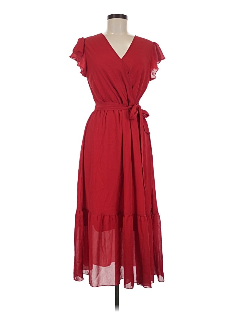 Pre-owned Btfbm Casual Dress In Red