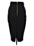 H&M Solid Black Formal Skirt Size 6 - photo 2